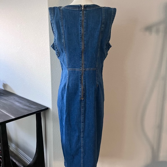 Anthropologie Pilcro Blue Denim Midi Dress - Picture 7 of 9